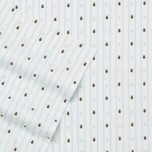 Poppy & Fritz Bee Twin XL Flat Sheet 100% Cotton , Lightweight & Breathable